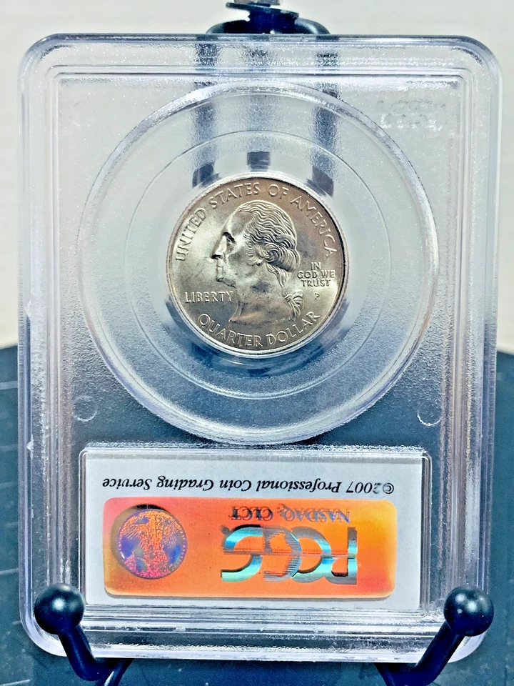 2007-P Washington Quarter Utah Satin Finish PCGS MS68 #13348410 - Image 2 of 2