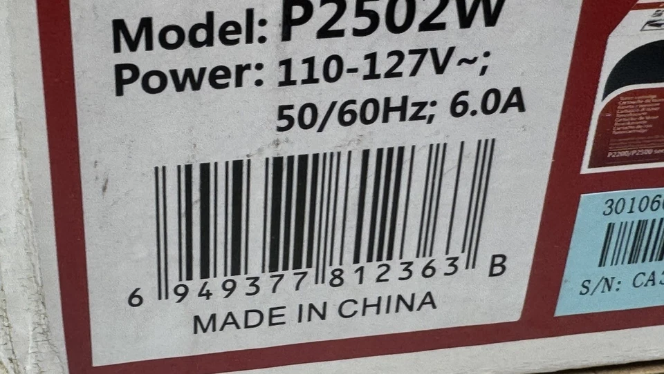 Pantum P2200/P2500 Wireless Monochrome Laser Printer P2502W NEW Open Box - Image 2 of 3