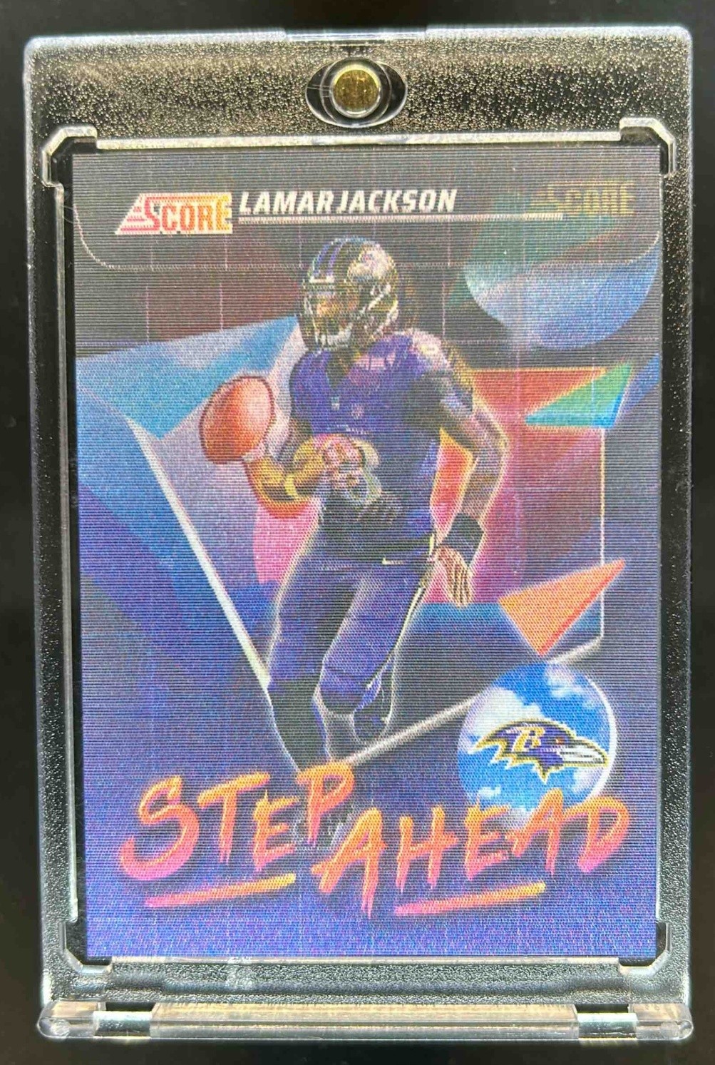 2025 Panini Score Lamar Jackson Step Ahead #10 Ravens