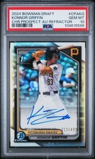 2024 Bowman Draft - Chrome Prospect Autographs Konnor Griffin #CPA-KG Refractor
