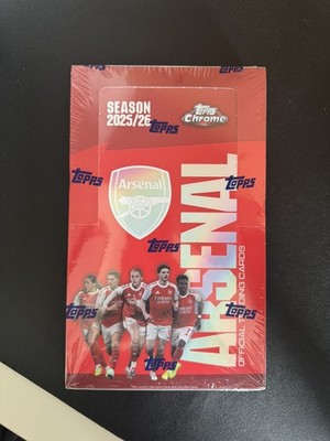 Topps Chrome Arsenal 2025/26 Football Hobby Box | In Hand Neu x1