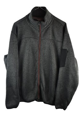 LINDBERGH graue Fleecejacke Gr. L Herren Relaxed Fit Freizeit Outdoor Oberbekleidung