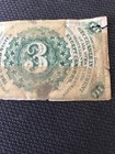 three cent fractional currency washington — photo 6