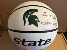 Tom Izzo Signed Michigan State Spartans Basketball JSA Certified