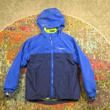 Eddie Bauer 3 in 1 Jacket Full Zip Youth Kids Boys S Removable Fleece Liner EUC