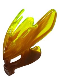 LEGO Bionicle Protector Mask of Fire 19149 Marbled Trans-Neon Yellow Dark Orange