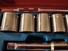 Vintage 21 Piece Ratchet Socket Set Box Case Metal Red Triple Chrome Plated — photo 9