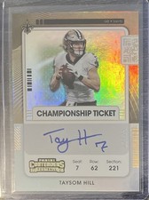 2021 Panini Contenders - Veteran Ticket Autographs Taysom Hill #VT-THI /25