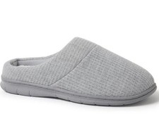 DEARFOAMS Womens Slippers Size S 5-6 Cozy Comfort Memory Foam Gray New