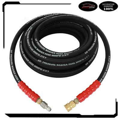 #ad 2 Wire Braid 6000psi High Water Pressure Washer Hose Non Marking 3 8quot; x 50ft $57.28