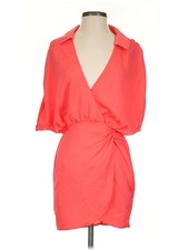 PrettyLittleThing Women Orange Cocktail Dress 4
