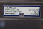 JIMMY DURANTE 1893-1980 Autographed Album Page PSA/DNA Certified Authentic Auto  — photo 2