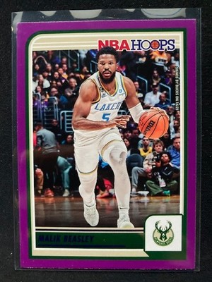 Malik Beasley 2023-24 NBA Hoops Purple - Jose Alvarado Error #209 Bucks/Pelicans