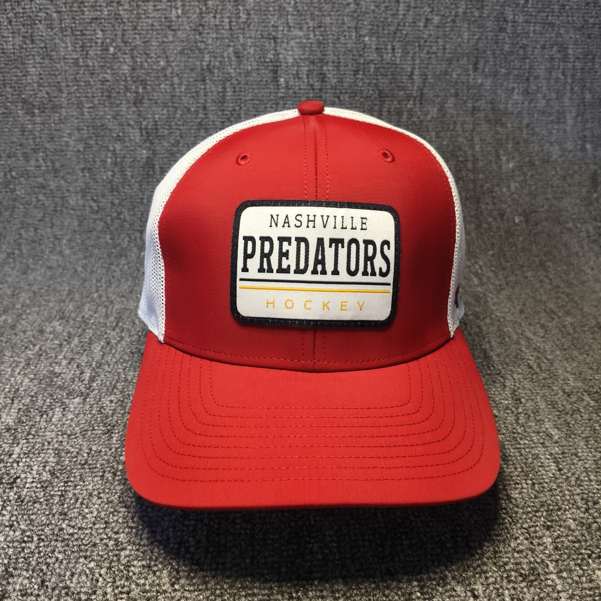'47 Brand Nashville Predators Trucker Snapback Red White One Size NHL Hat