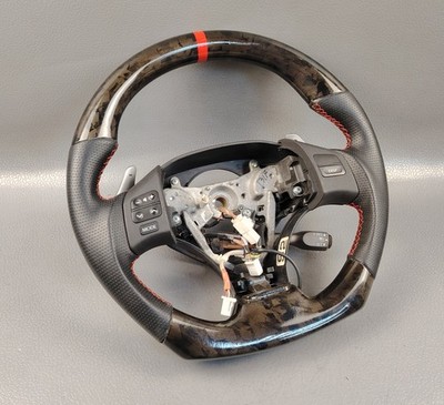 LEXUS IS250 IS350 ISF HYDRODIPPED FLAT BOTTOM STEERING WHEEL 2007 2012