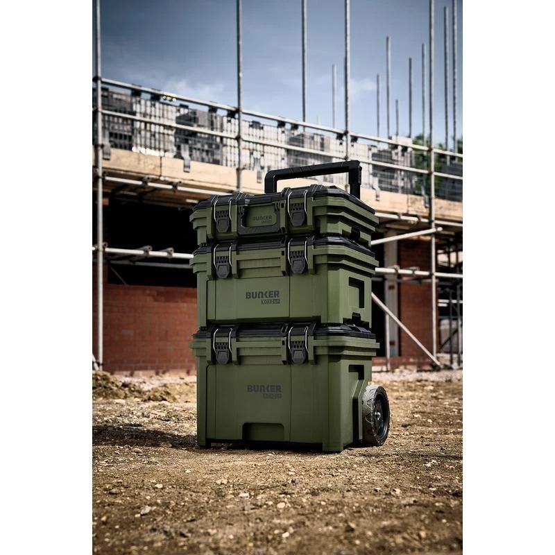Draper Bunker Load-Up Stacking Toolbox System on Wheels, 9 Piece  - 31644 - Image 3 of 4