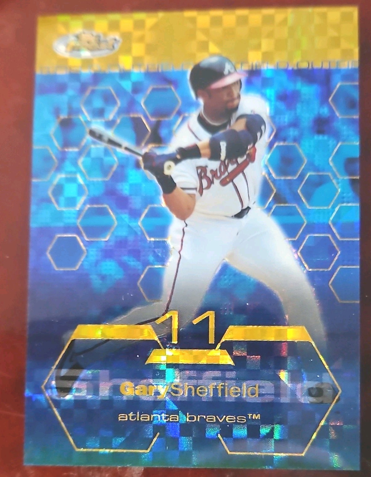 2003 Topps Finest Gold X-Fractor Gary Sheffield #49 033/199
