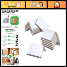 Cardboard Edge Protectors 2x2x3" 50-Pack - Heavy-Duty V-Board Corner Guards fo