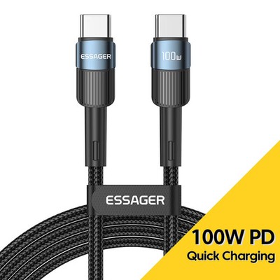 Essager 100W C To C Type C Cable USB C PD Fast Charging Charger Wire Cord For
