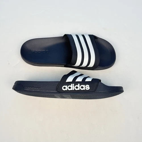 Scivoli doccia Adidas uomo Adilette taglia 11 blu navy
