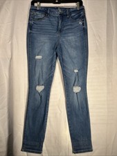 NY Rewash Brand Real Curve High-Rise Women s 7x28 Stretch Denim Rip Jeans