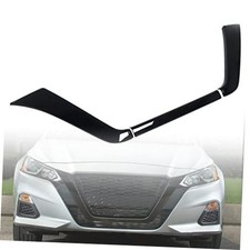 Front Grille Molding Trim Fit for Nissan Altima 2019-2022 Glossy Black, 3pcs
