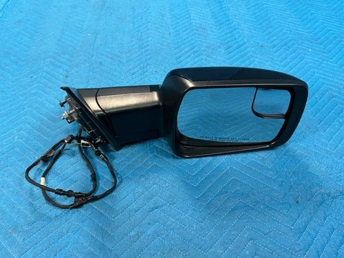 RAM 1500 Passenger's Side View Mirror w/o Blind Spot Black:XJ 48k 2023 2024 OEM