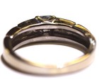 14k white gold .20ct VS1 H princess diamond wedding band ring 3.3g 5 — photo 4