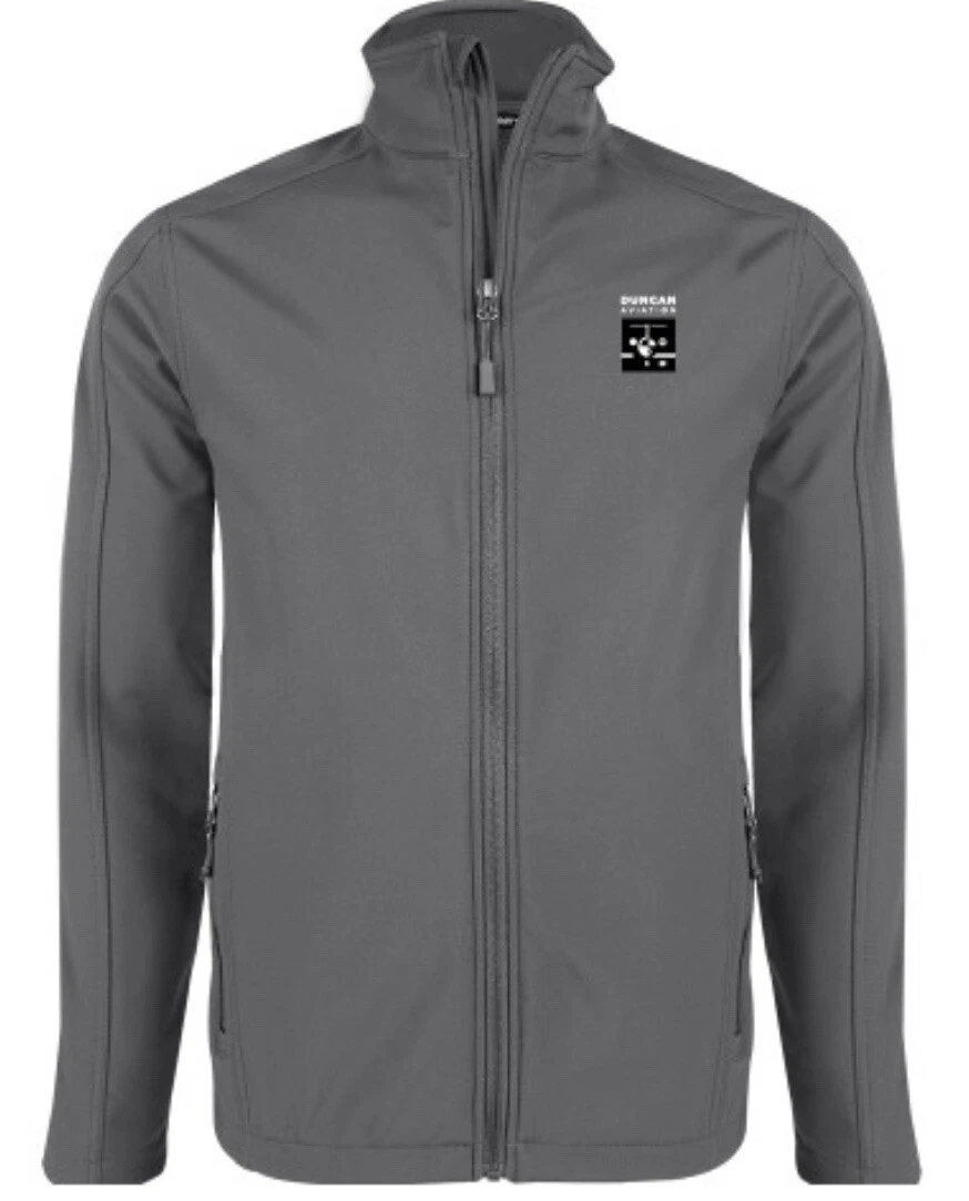 Jacket Fleece Lined Port Authority Dark Gray Soft Shell wind water resistant 2XL