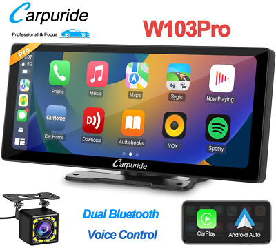 Carpuride 10.3  IPS Touch Screen Wireless Carplay Android Auto Car Radio Receive