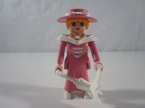 PLAYMOBIL- "ESPECTACULAR DAMA ROSA VITORIANA CON PARAGUAS Y PAÑUELO" - LUJO! eBay