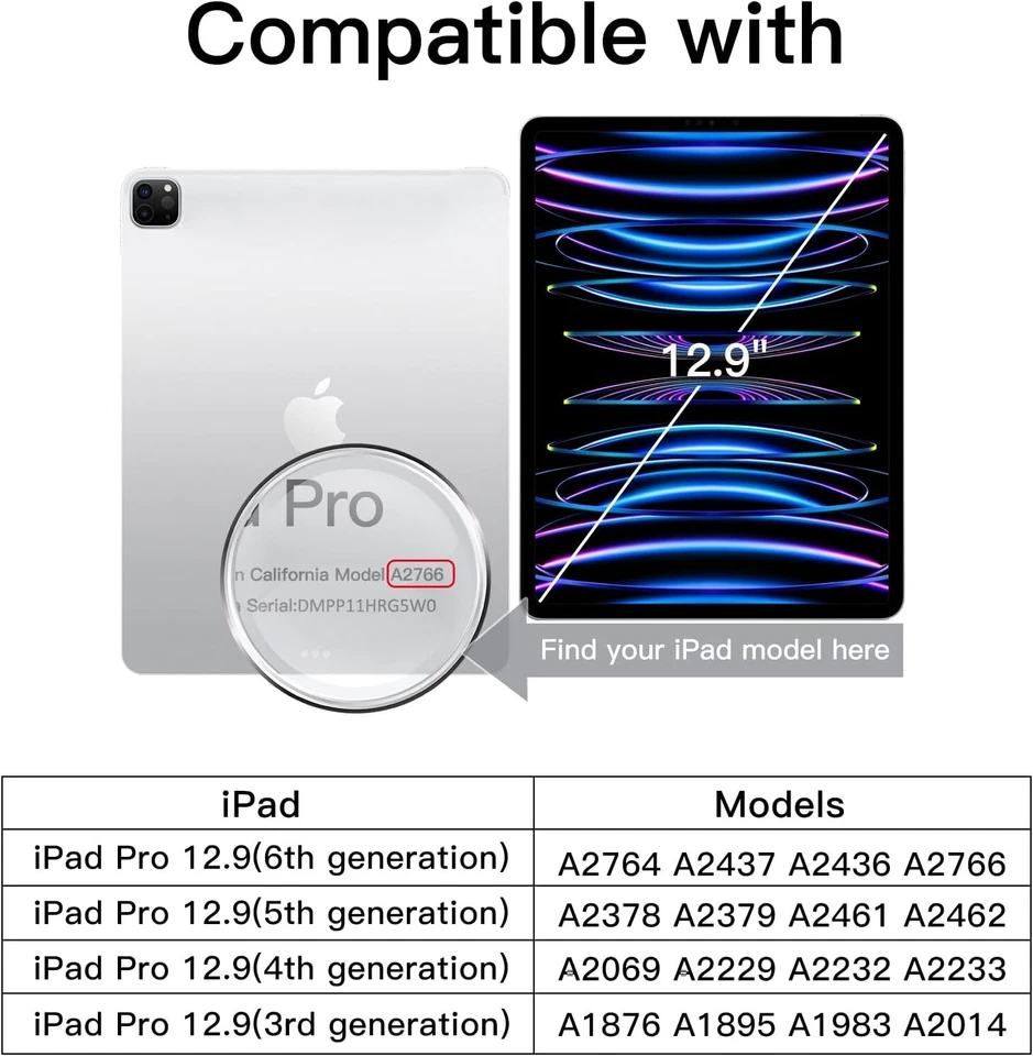 2x Lonfeid Papier Schutzfolie iPad Pro 12.9 Blendfreiem Matt PET zum Zeichnen - Bild 2 von 4