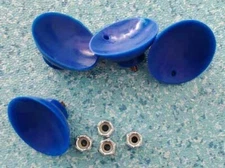 EZ Reacher Tool Accessory Cups, Blue Silicone Rubber Indoor Use 4 Cups