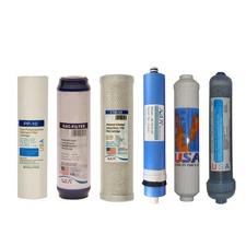 Full 6 stage Reverse Osmosis Replacement Filter set with 50/75/150 GPD membrane