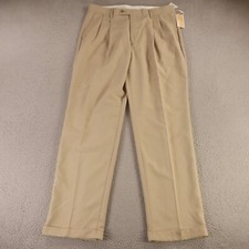 Michael Kors Pants Mens 38 Beige 100% Polyester Twill Chinos Khakis 38x34 NEW