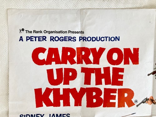 Carry On Up The Khyber Original 1968 Quad Poster James Williams Fratini Art - Picture 5 of 10