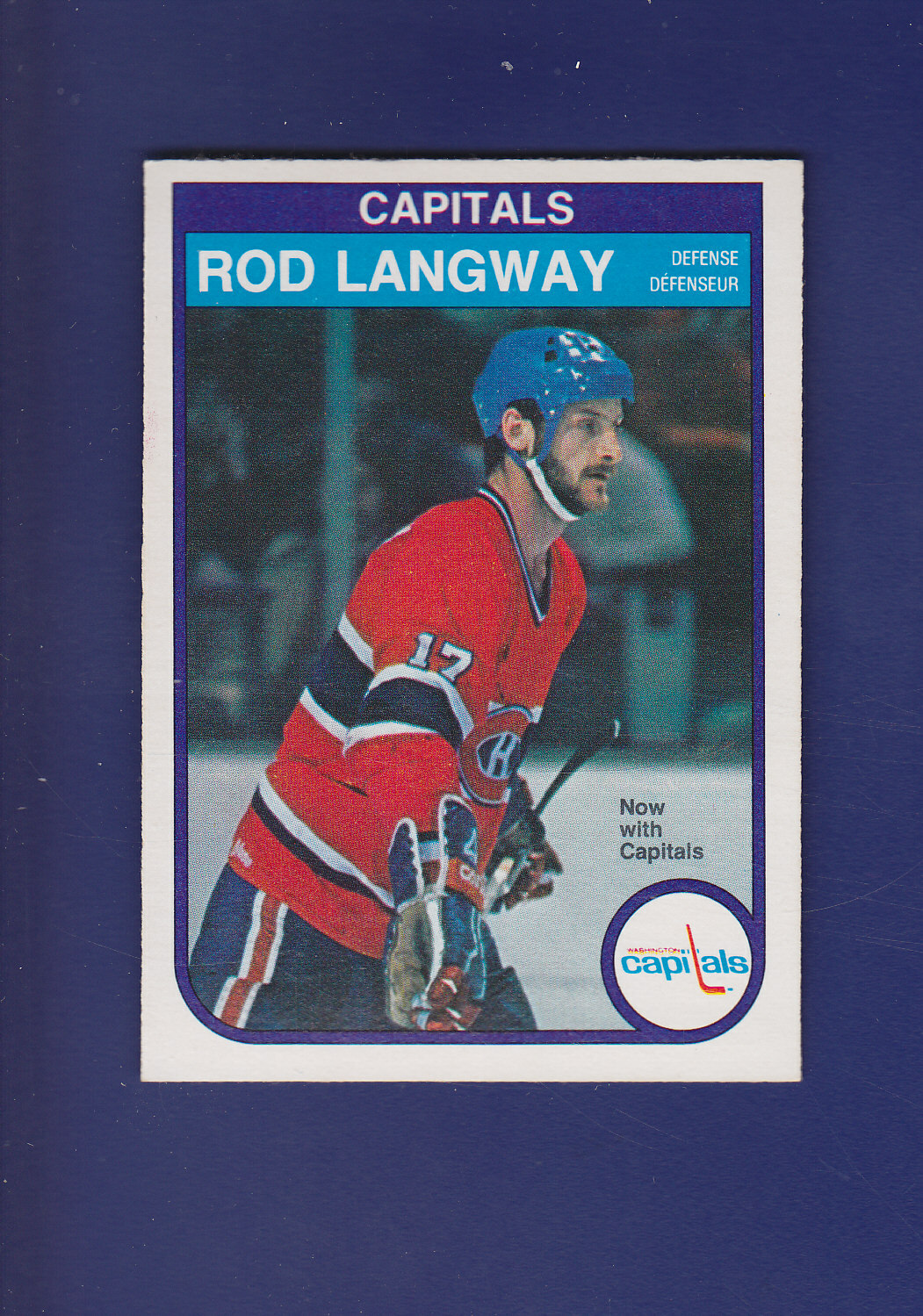 Rod Langway HOF 198283 OPEECHEE Hockey 368 (NM+) Washington