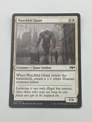 Magic the Gathering Einzelkarte Watchful Giant bespielt