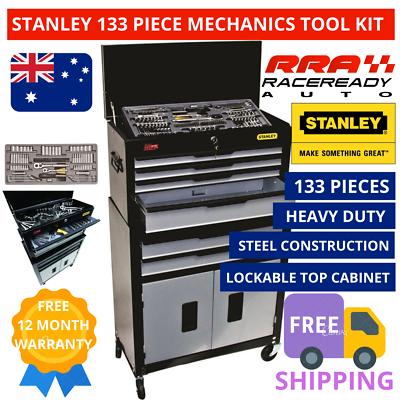 Stanley Tool Chest Box Set Kit 133 Piece Mechanic Socket Ratchet