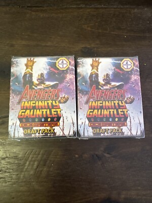 2 Dice Masters Draft Packs AVENGERS INFINITY GAUNTLET Marvel card die boosters
