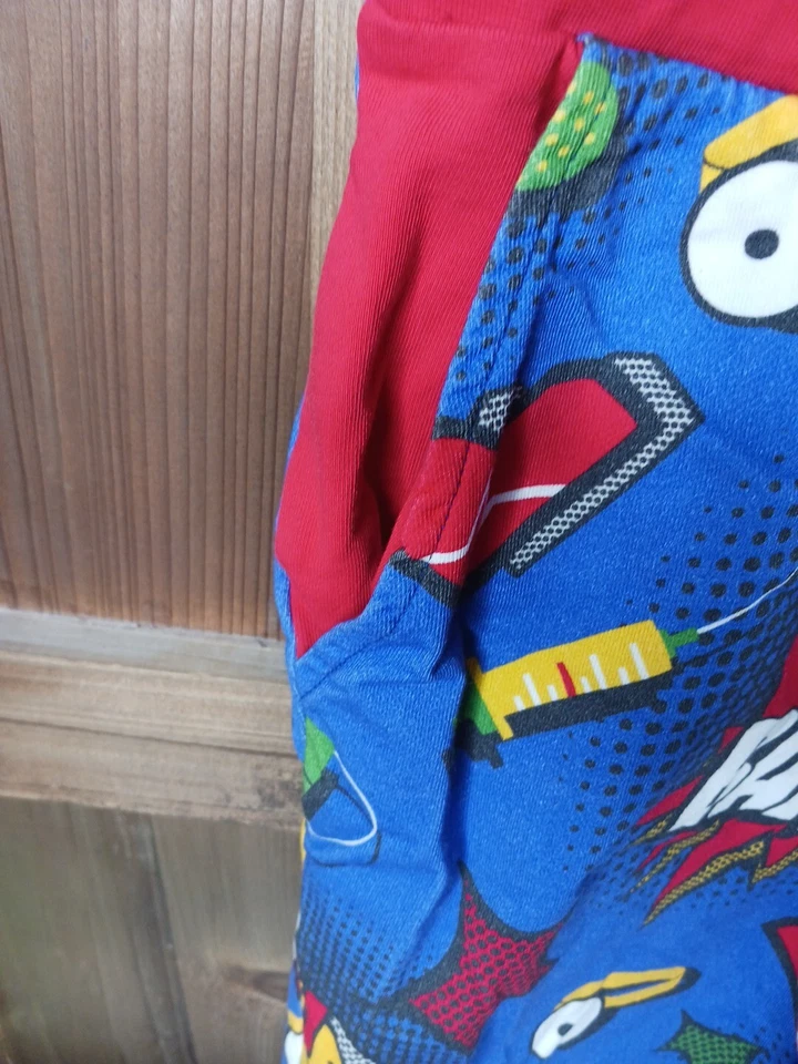  Joggers By Boy Wonder Men Women's Medium Medical Superheroes Fuzzy Fleece Novel - Image 4 of 4