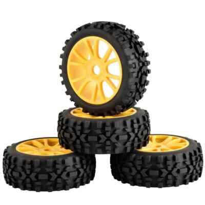 RC Wheel & Rubber Tires insert sponge 4PCS For HSP KYOSHO 1:8 Sandy Buggy