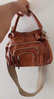 Givenchy Boho Handbag Shoulder Bag  Zipper Pockets  Full grain Leather 
