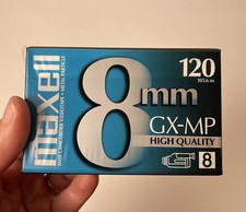 MAXELL 8 mm GX-MP Camcorder Video Tape 8mm 120 High Quality New Sealed