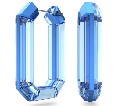 Swarovski 5333950 Creolen Lucent Statement achteckige Form Blau