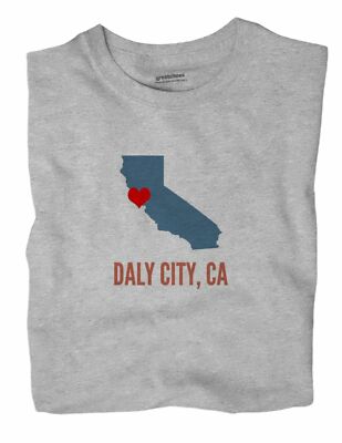 Daly City California CA T-Shirt HEART
