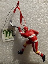 Midwest Seasons Hockey Player Christmas Tree Ornament Resin