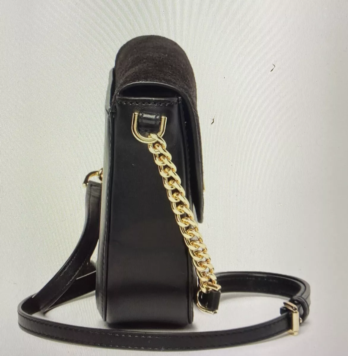 Michael kors half store dome crossbody bag black