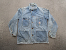 Vintage 50s Big Mac Penney  s Sanforized Denim Chore Jacket Shirt Chest 42 Read