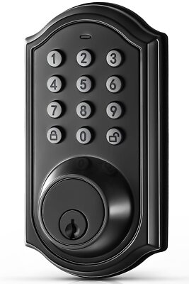 Cerradura inteligente con teclado de seguridad con código sin llave para puertas